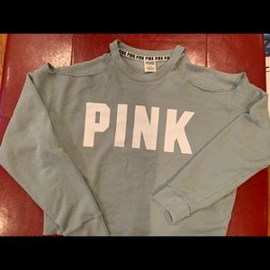 PINK off the shoulder Sweater